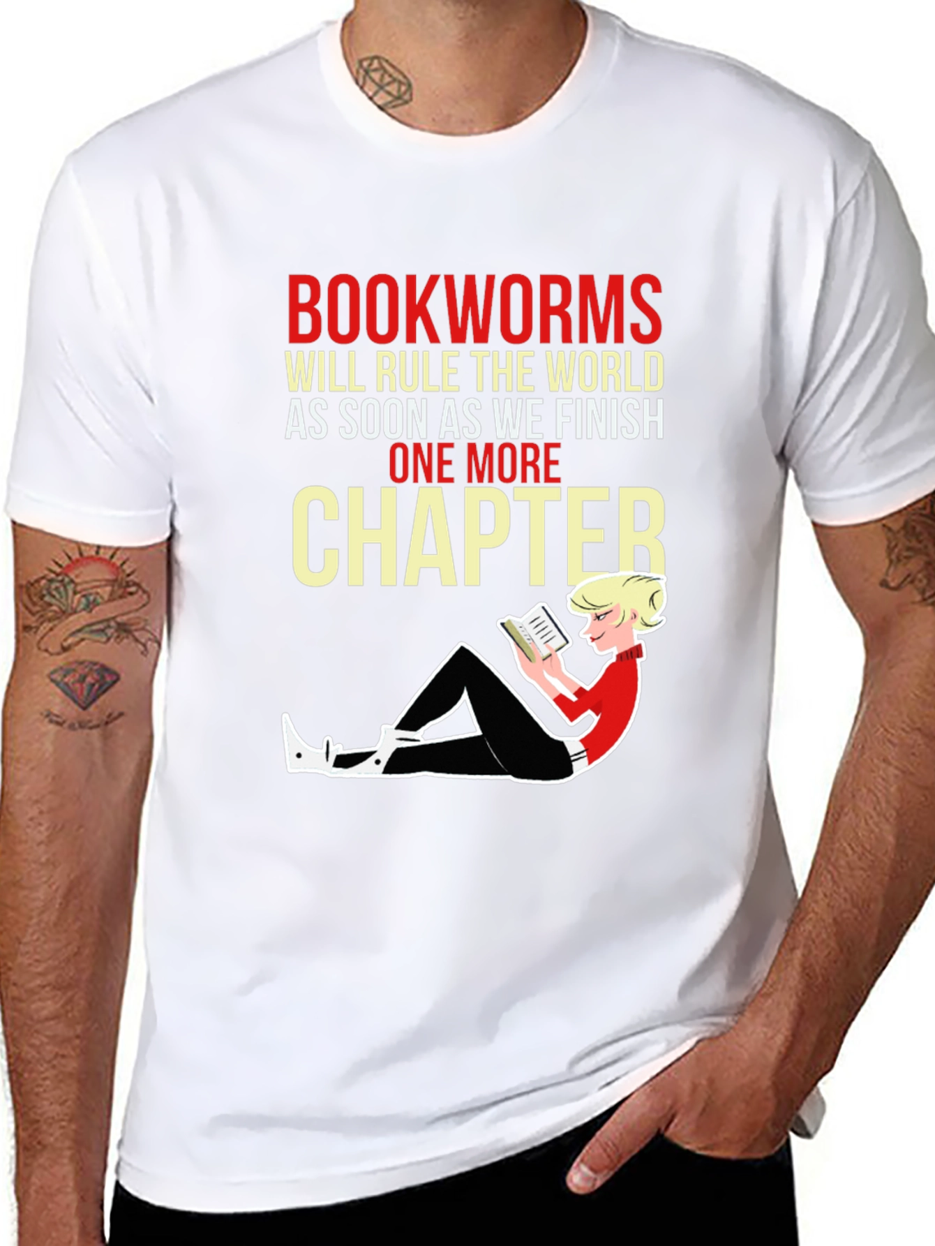 Camiseta Negra Bookworms Will Rule The World