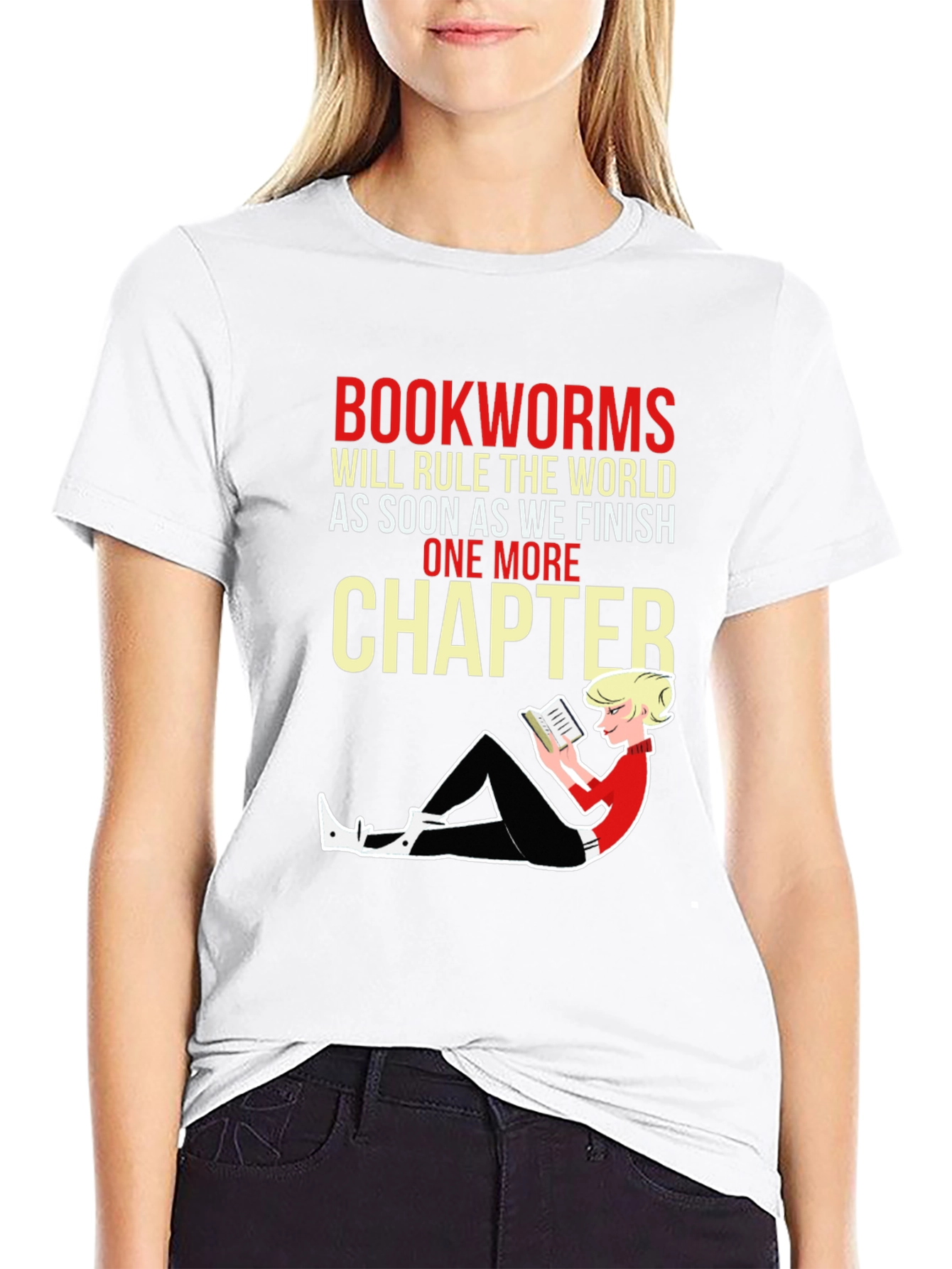 Camiseta Negra Bookworms Will Rule The World