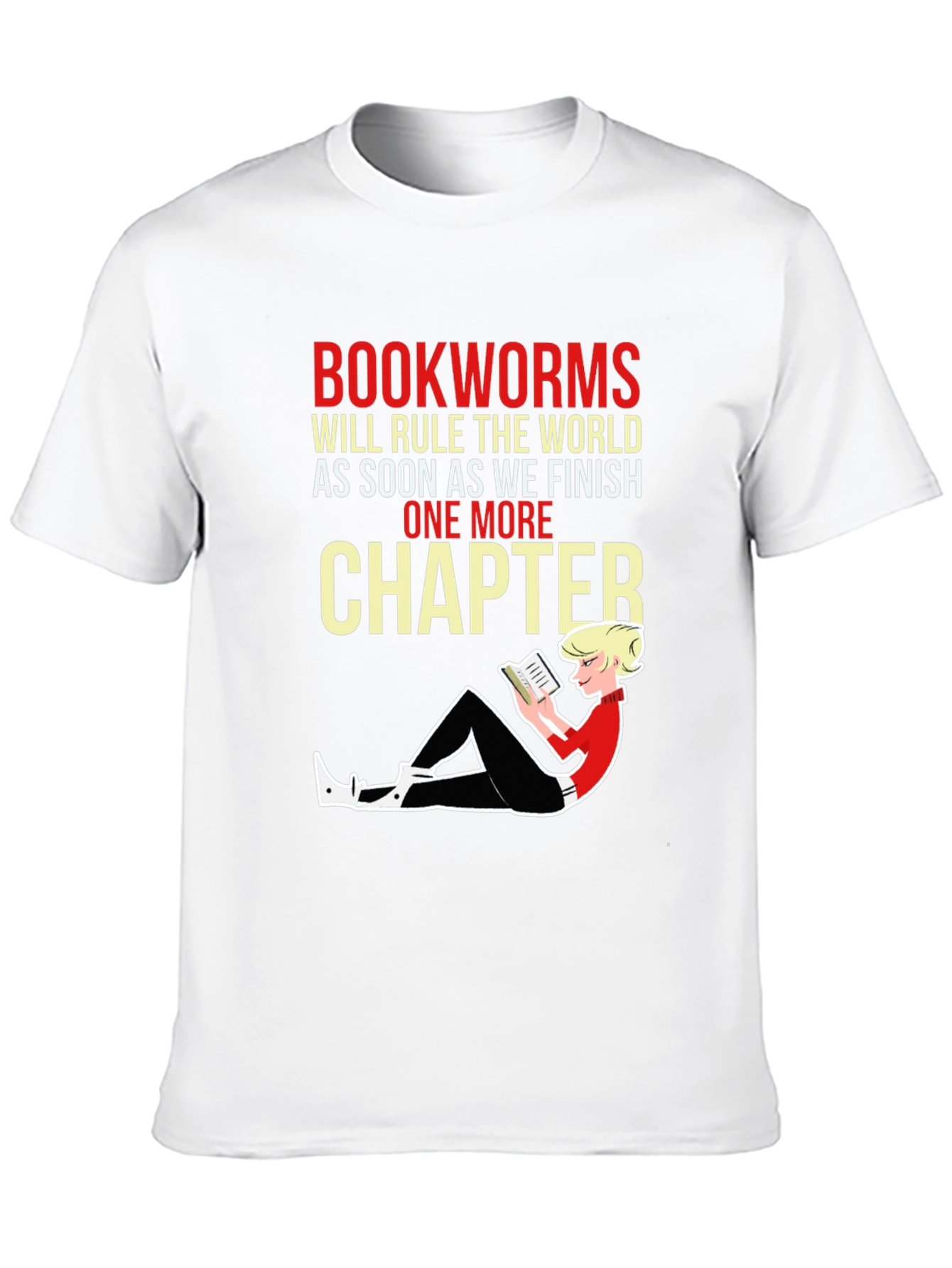 Camiseta Negra Bookworms Will Rule The World