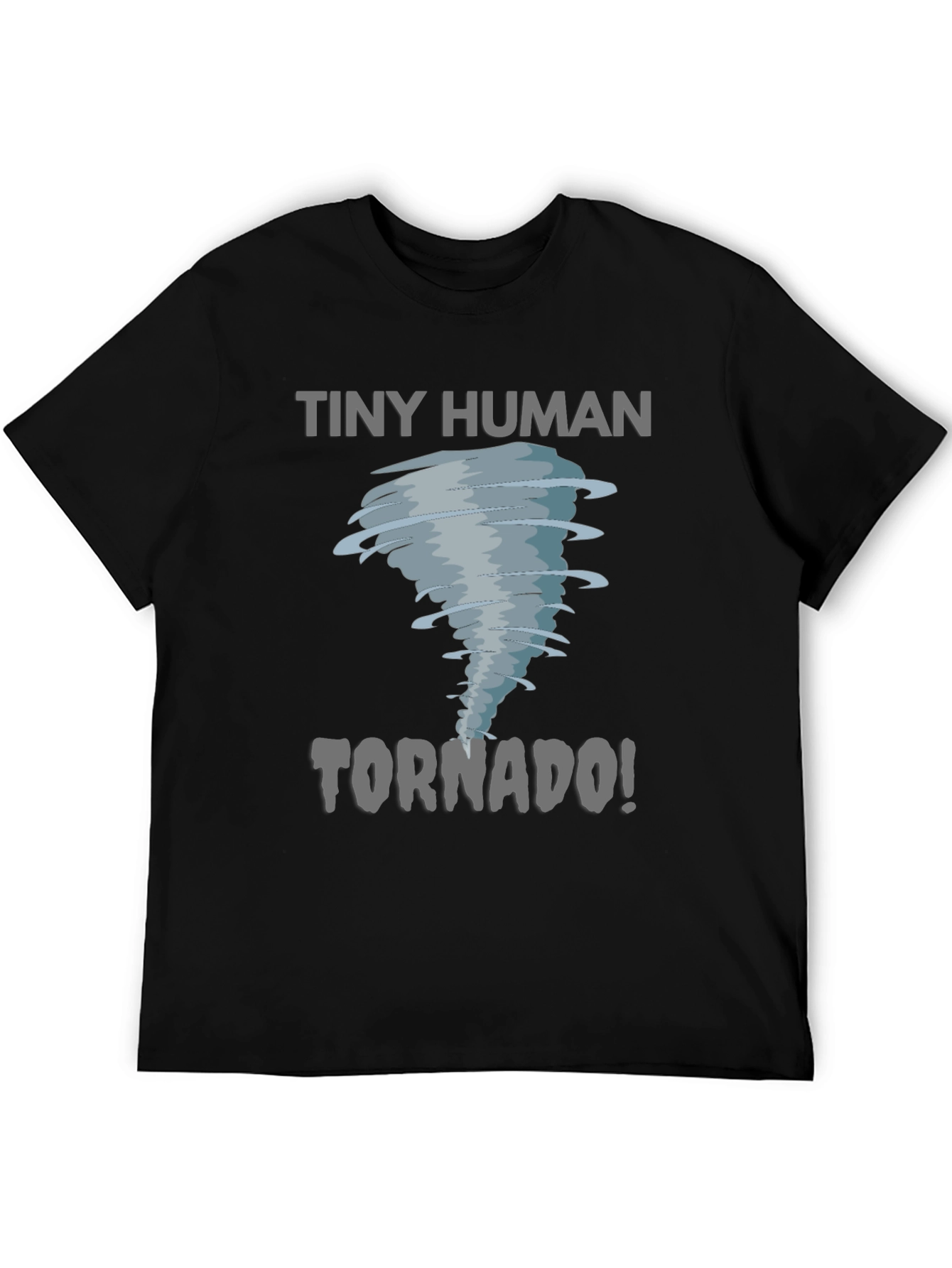 Camiseta Negra: Pequeño Humano Tornado