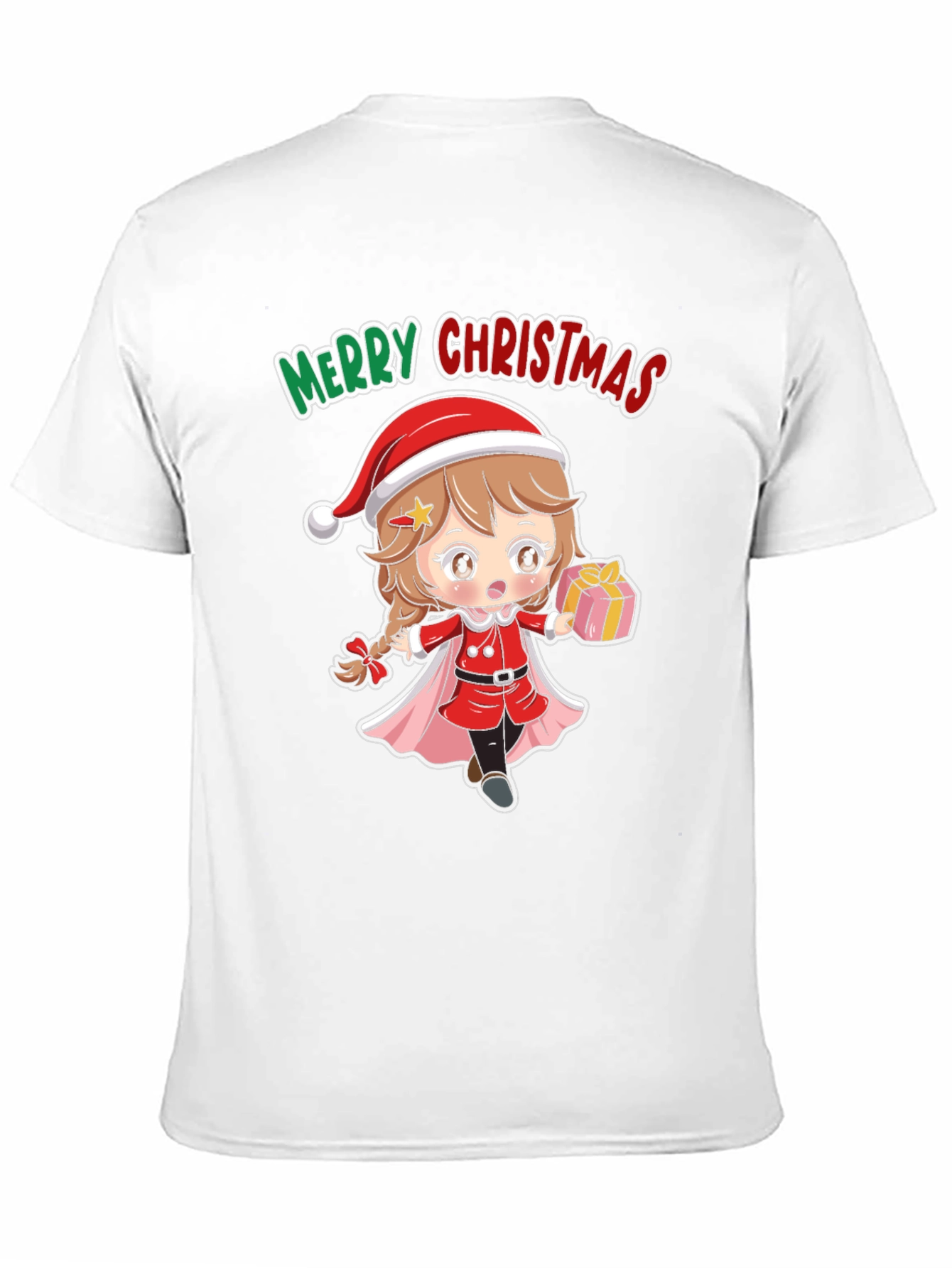 Camiseta Negra Navidad Anime