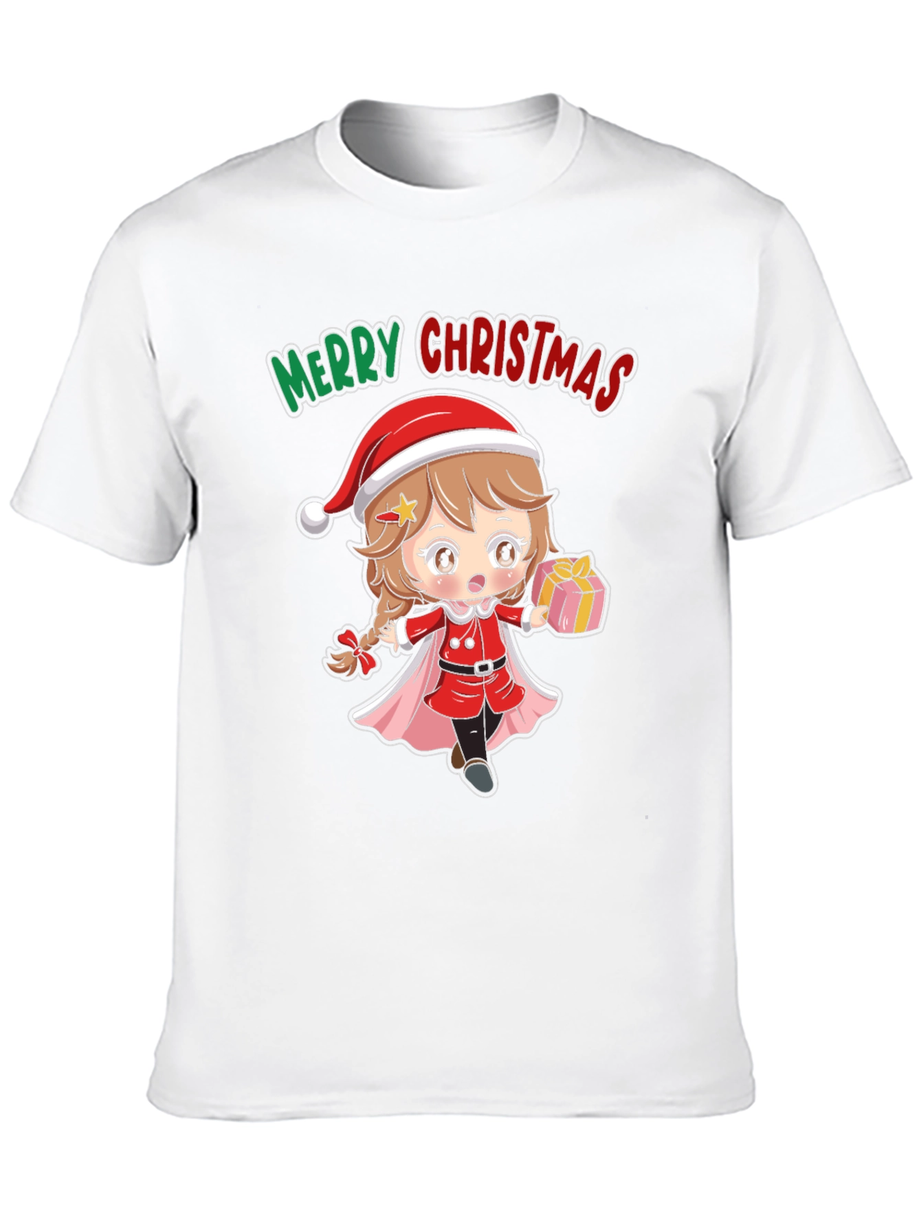 Camiseta Negra Navidad Anime