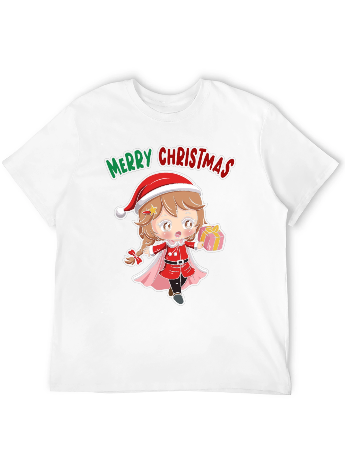 Camiseta Negra Navidad Anime