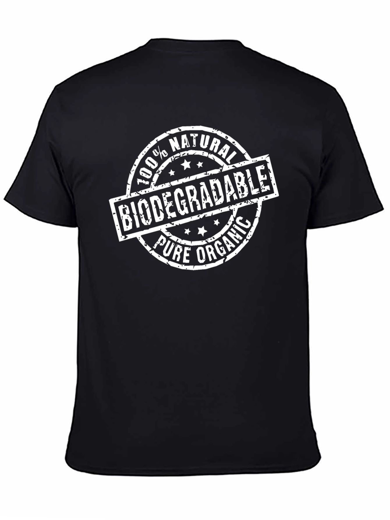 Camiseta Negra Ecológica: 100% Natural y Biodegradable