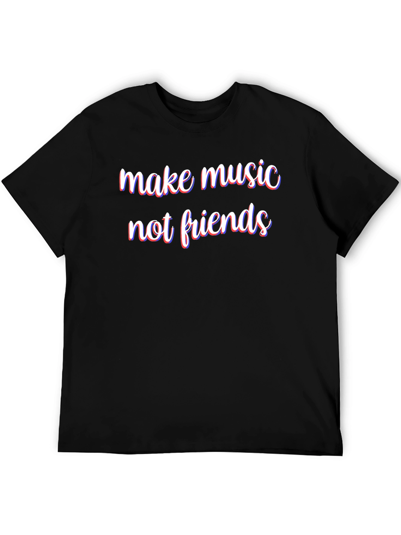 Camiseta Negra Haz Música No Amigos