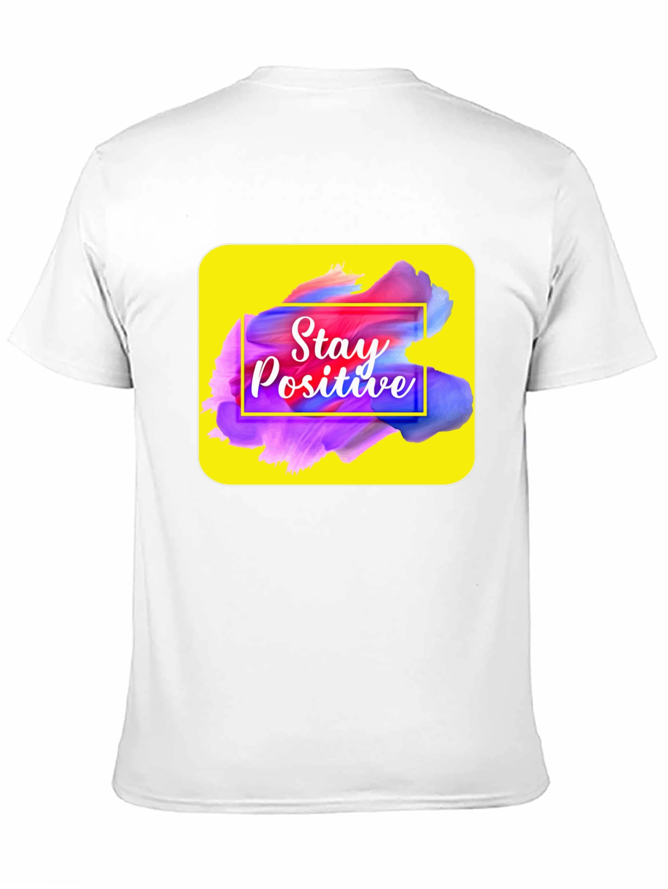 Camiseta Negra con Diseño Stay Positive