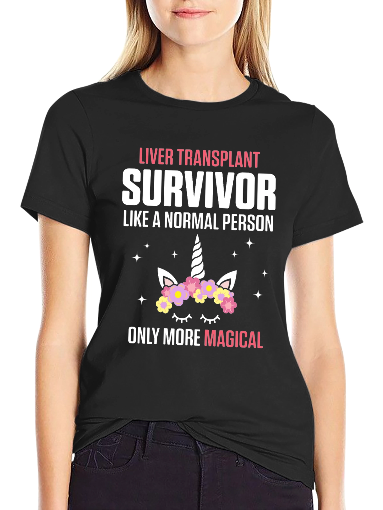 Camiseta Transplante de Hígado - Superviviente Mágico