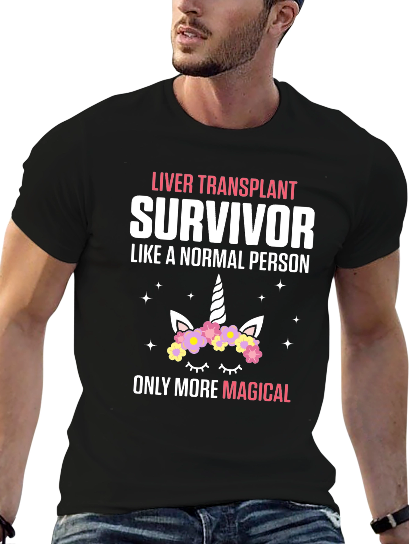 Camiseta Transplante de Hígado - Superviviente Mágico