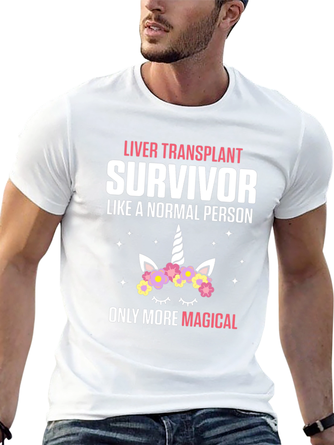 Camiseta Transplante de Hígado - Superviviente Mágico