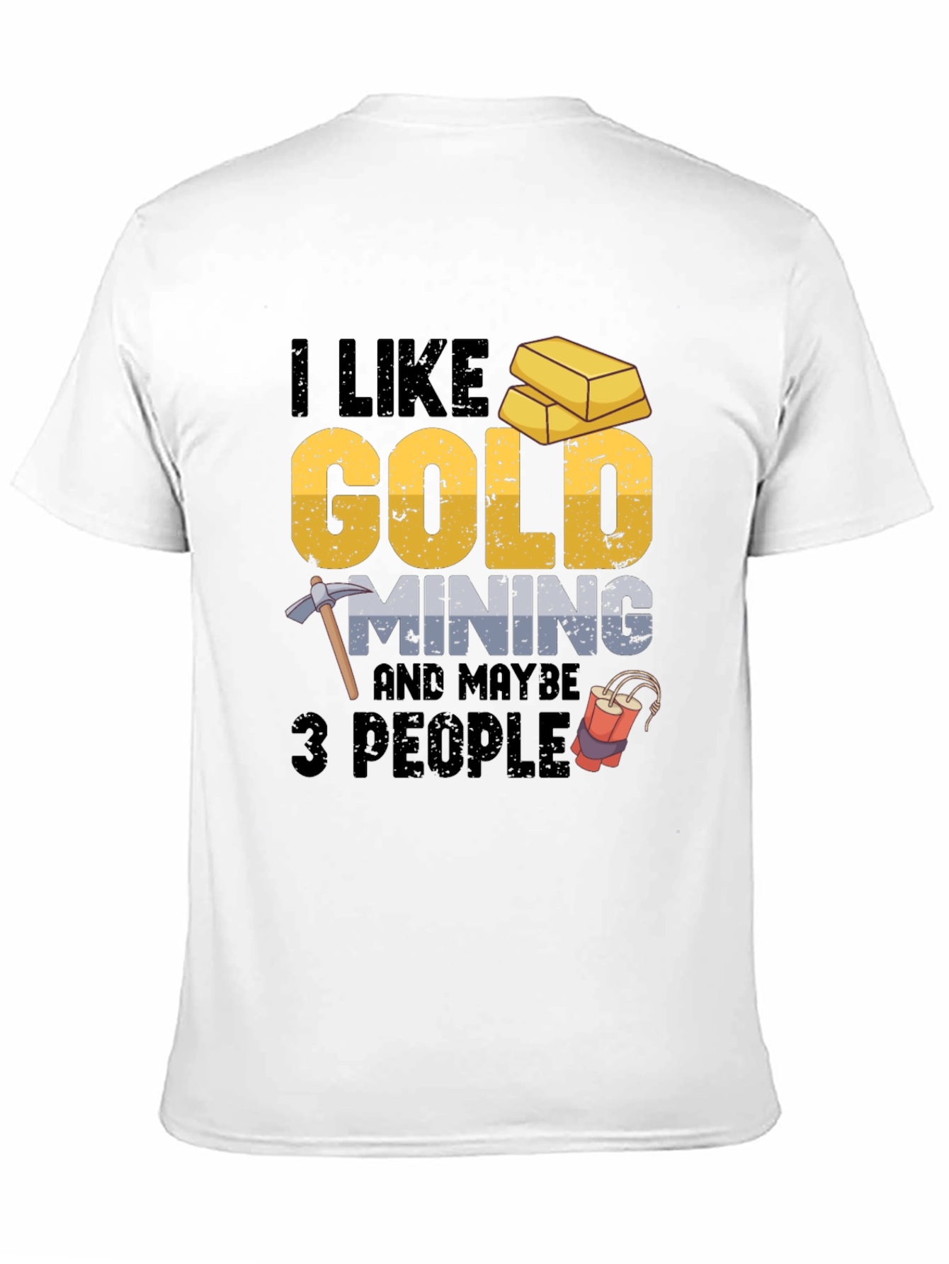 Camiseta Negra: Oro Minería y Humor