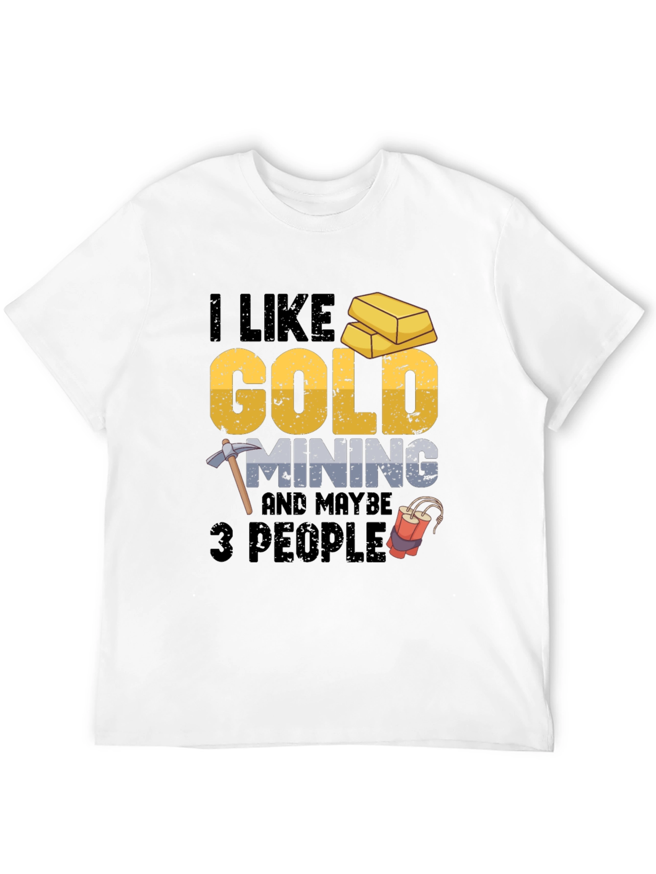 Camiseta Negra: Oro Minería y Humor