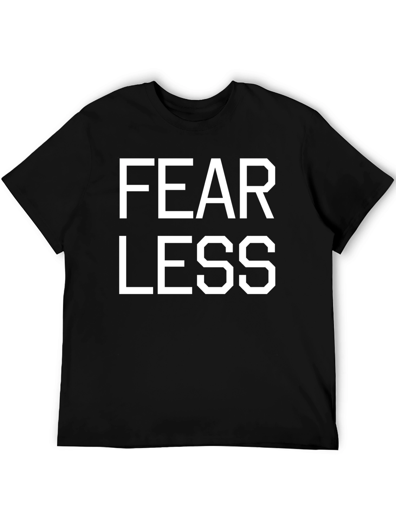 Camiseta Negra FEAR LESS para Hombre