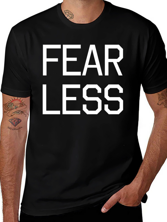 Camiseta Negra FEAR LESS para Hombre