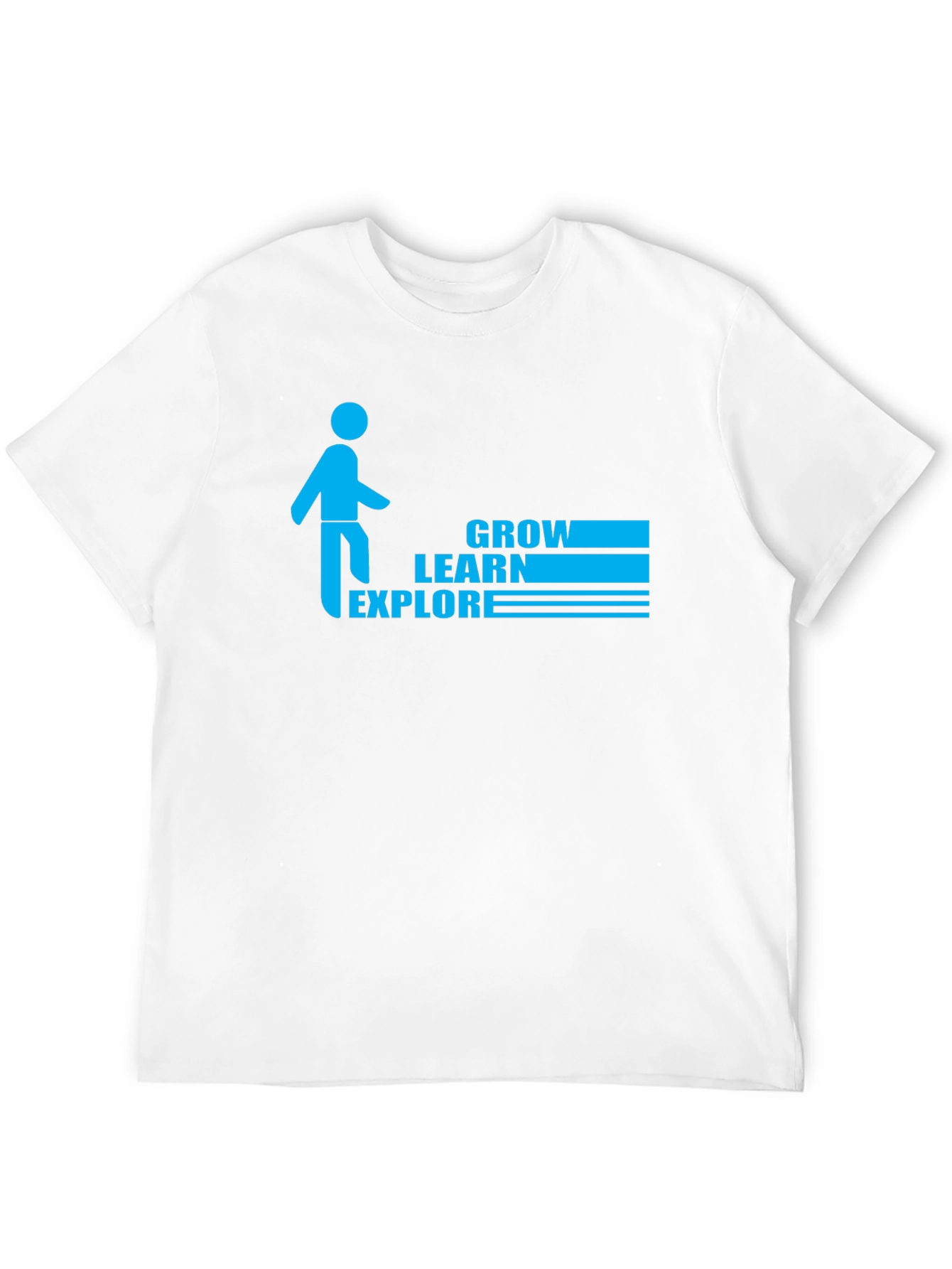 Camiseta Negra: Crece Aprende Explora