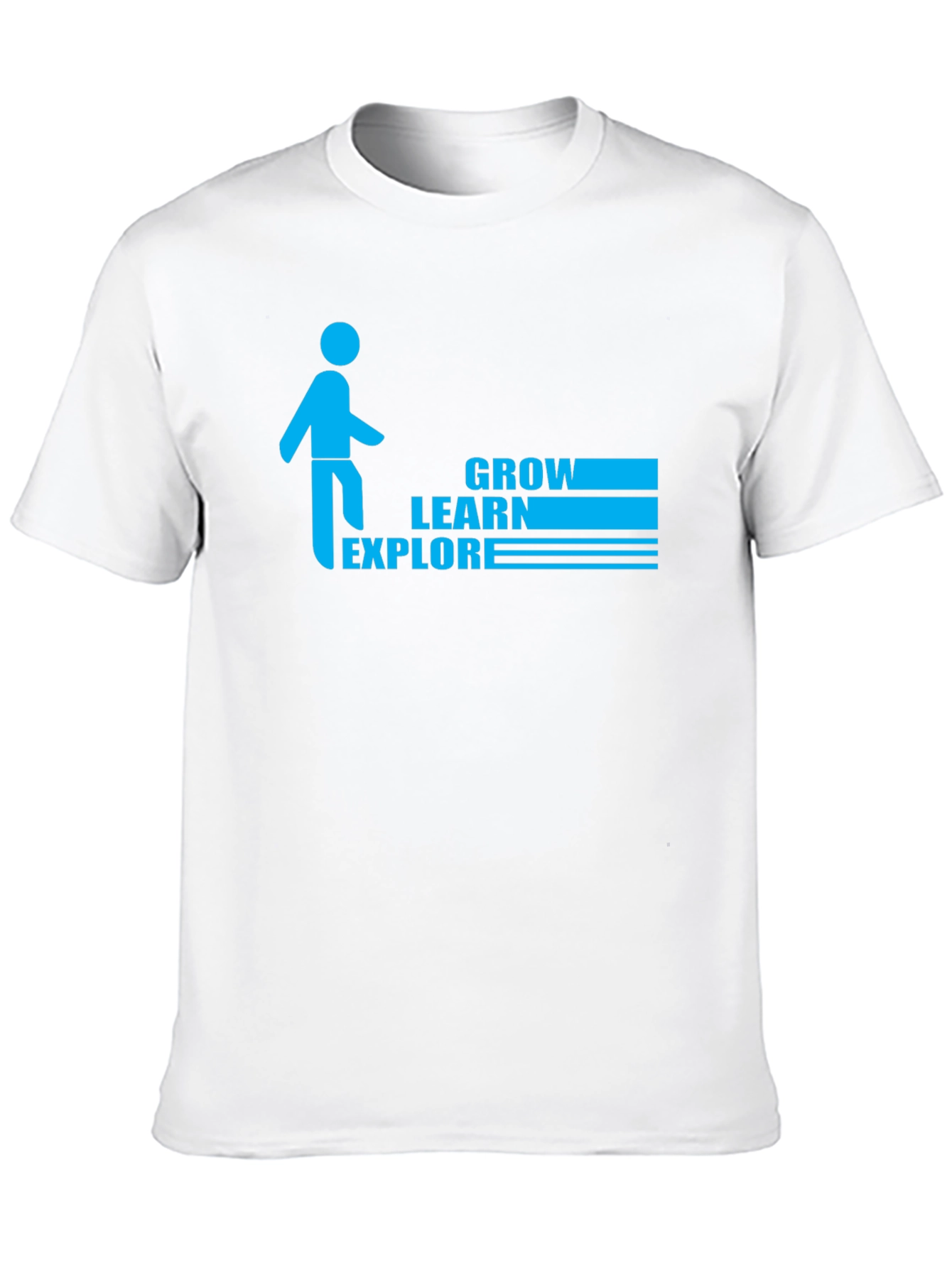 Camiseta Negra: Crece Aprende Explora