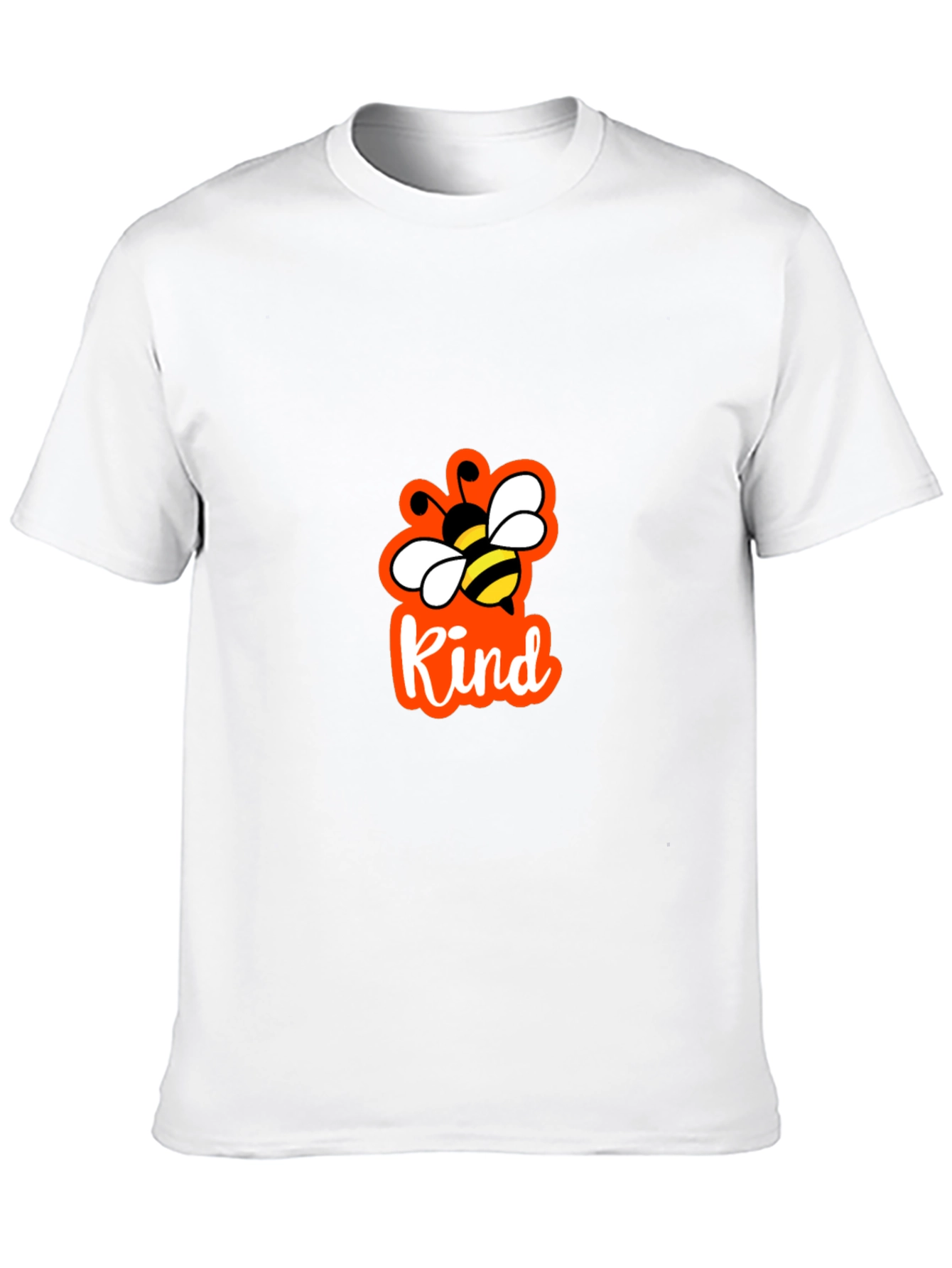 Camiseta Negra con Abeja y Letras Kind