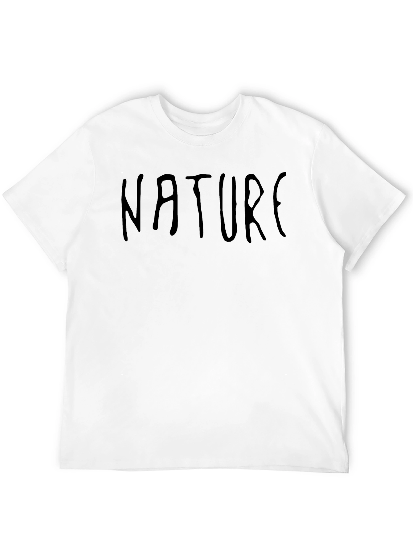 Camiseta Negra Naturaleza Casual para Hombre