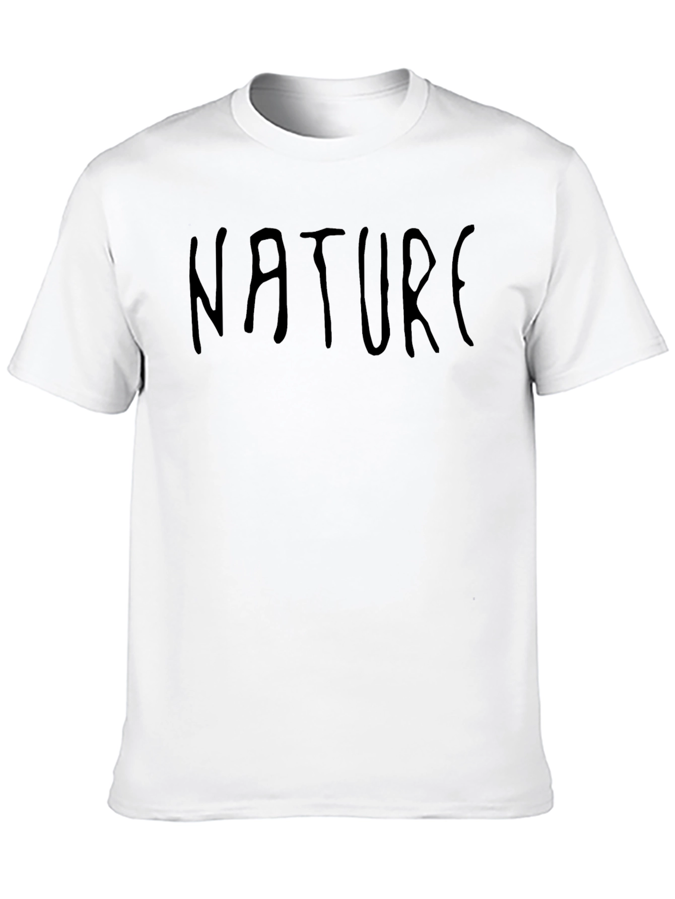 Camiseta Negra Naturaleza Casual para Hombre