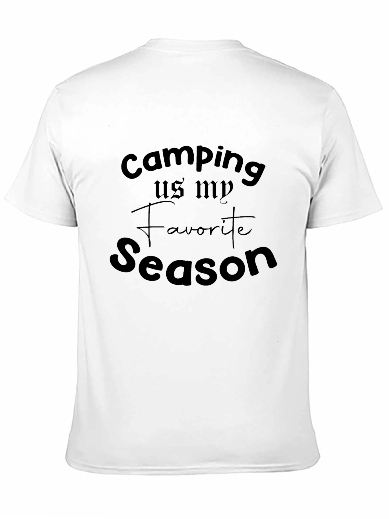 Camiseta Negra Camping is my Favorite Season