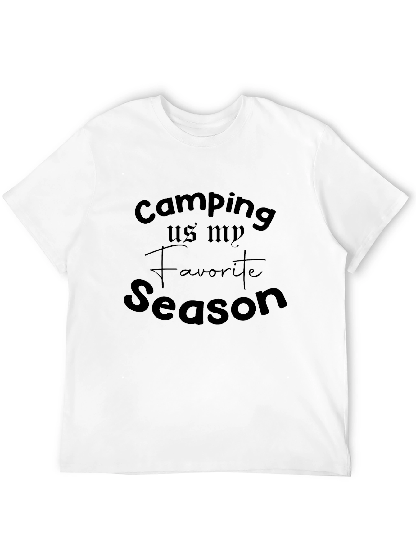 Camiseta Negra Camping is my Favorite Season