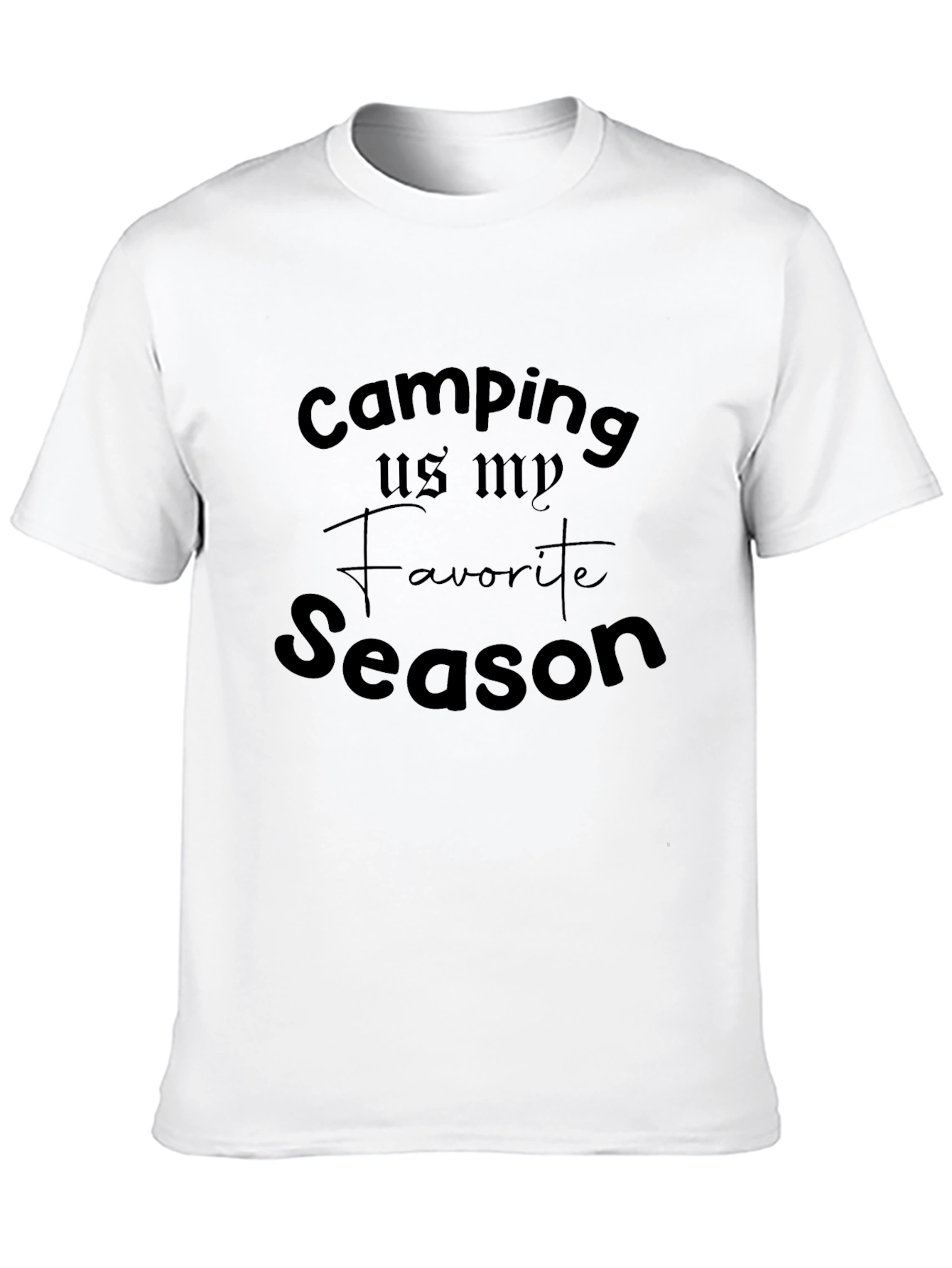 Camiseta Negra Camping is my Favorite Season
