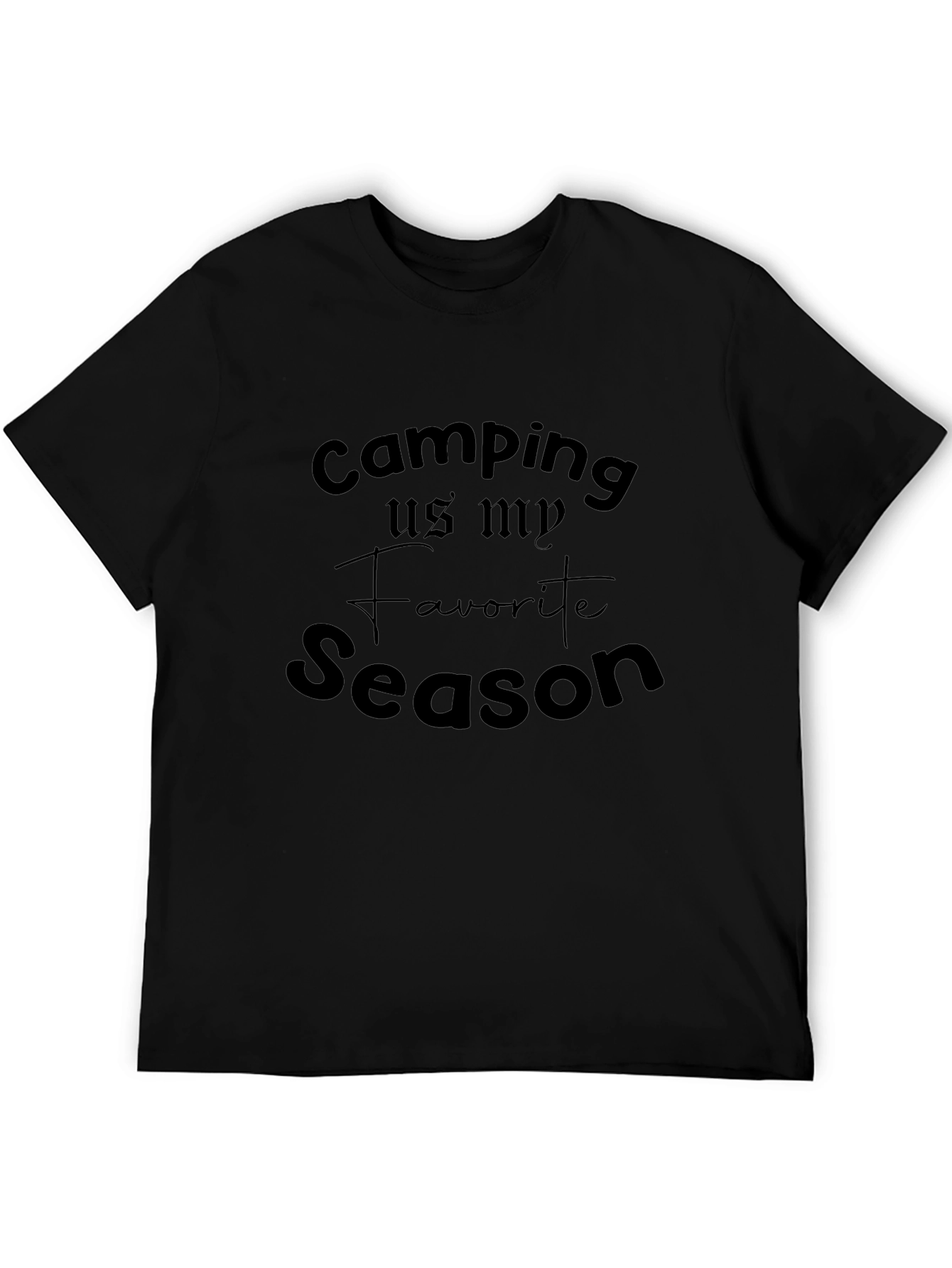 Camiseta Negra Camping is my Favorite Season