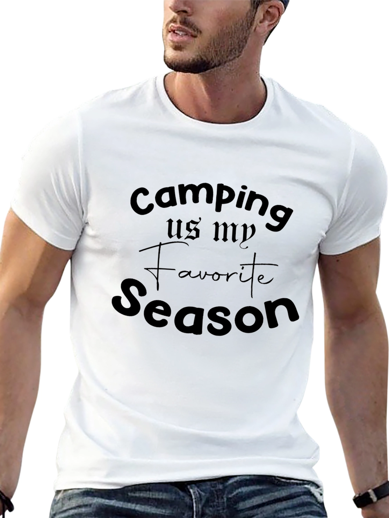 Camiseta Negra Camping is my Favorite Season