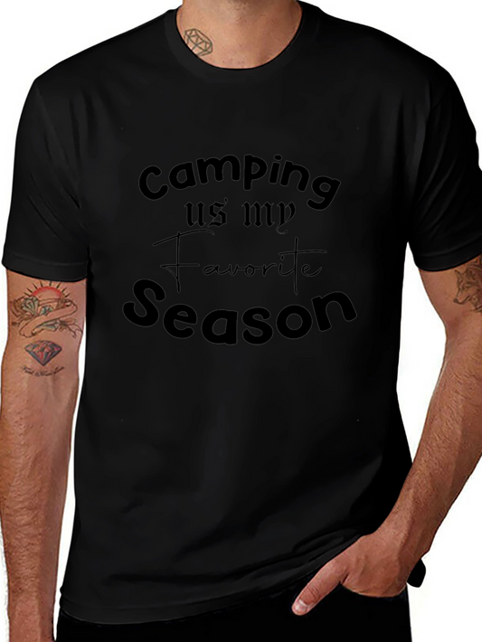 Camiseta Negra Camping is my Favorite Season
