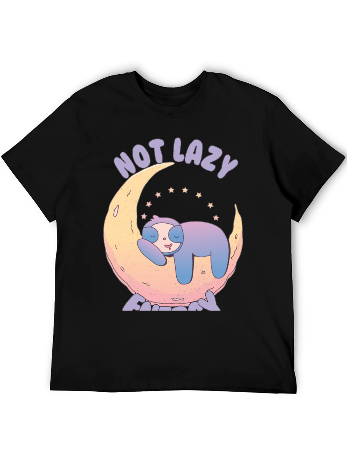Camiseta con Diseño de Perezoso Not Lazy
