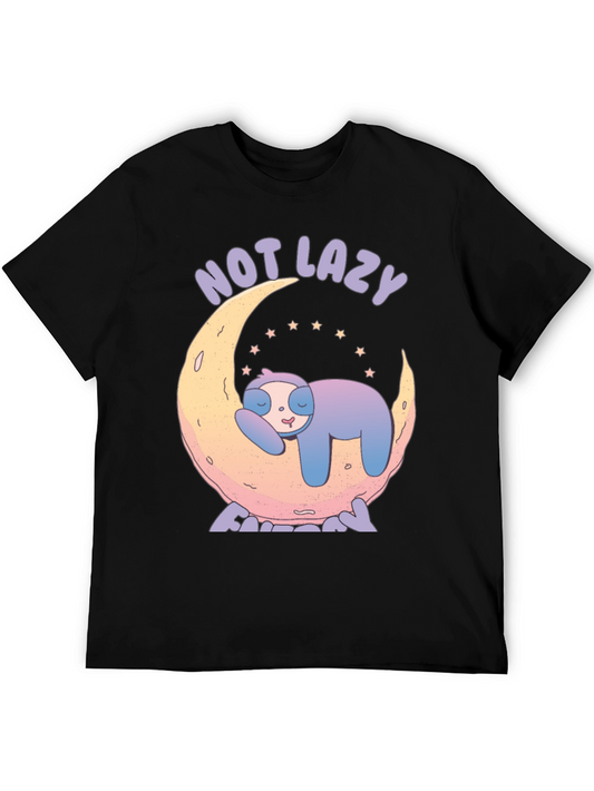Camiseta con Diseño de Perezoso Not Lazy