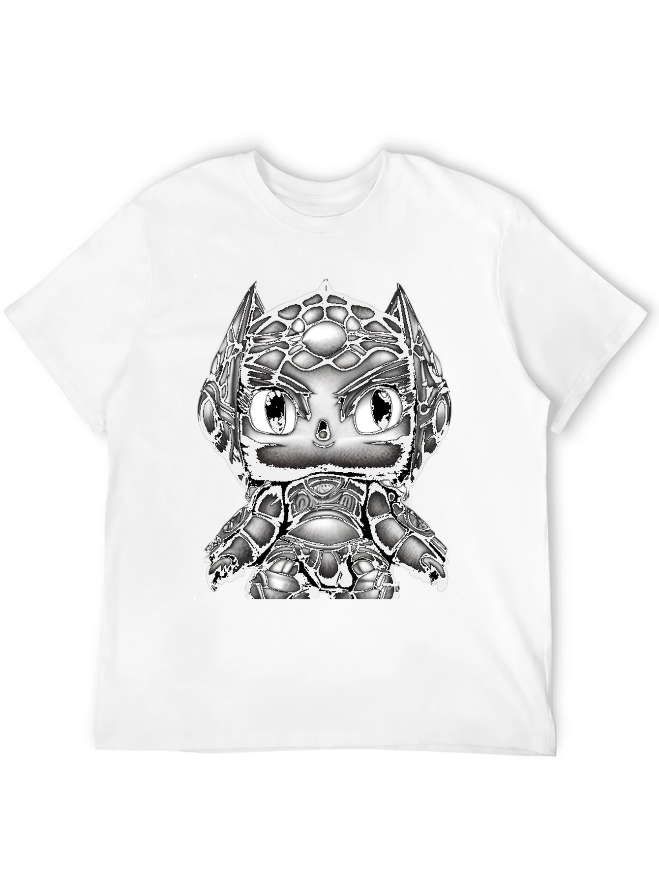 Camiseta Negra con Diseño Gráfico de Personaje Animado