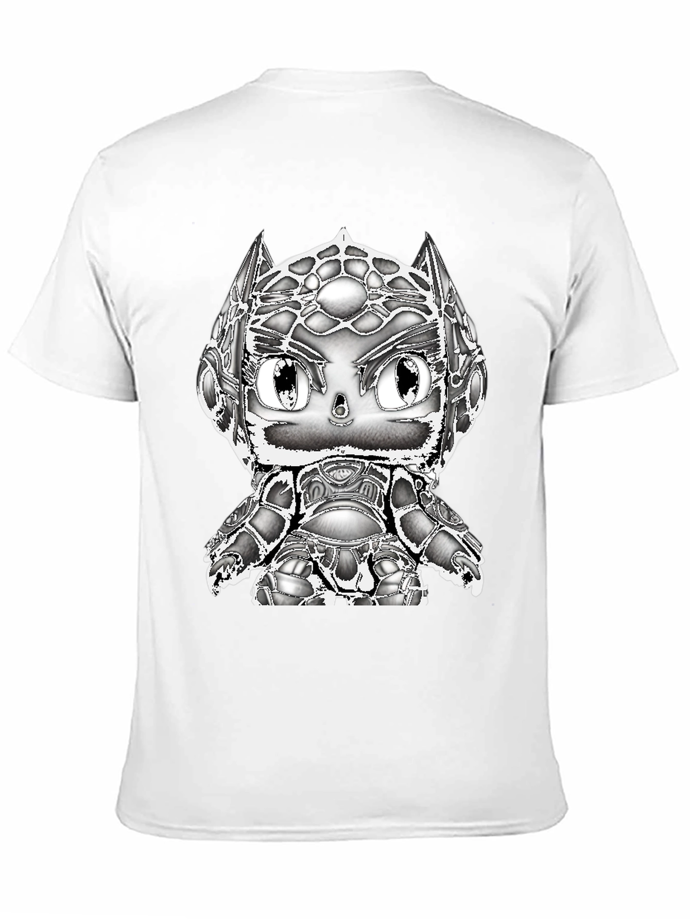 Camiseta Negra con Diseño Gráfico de Personaje Animado