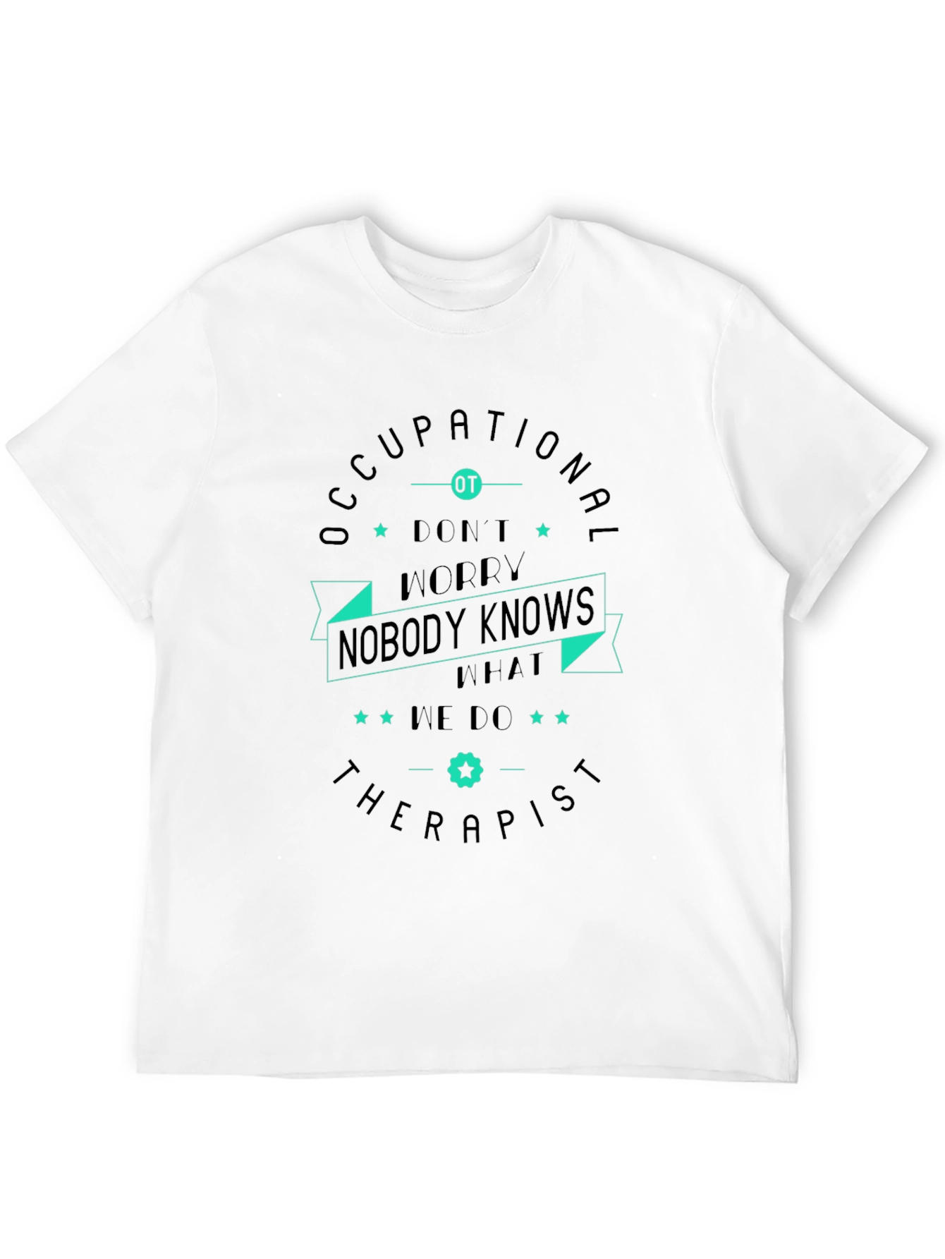 Camiseta Negra con Diseño de Terapeuta Ocupacional