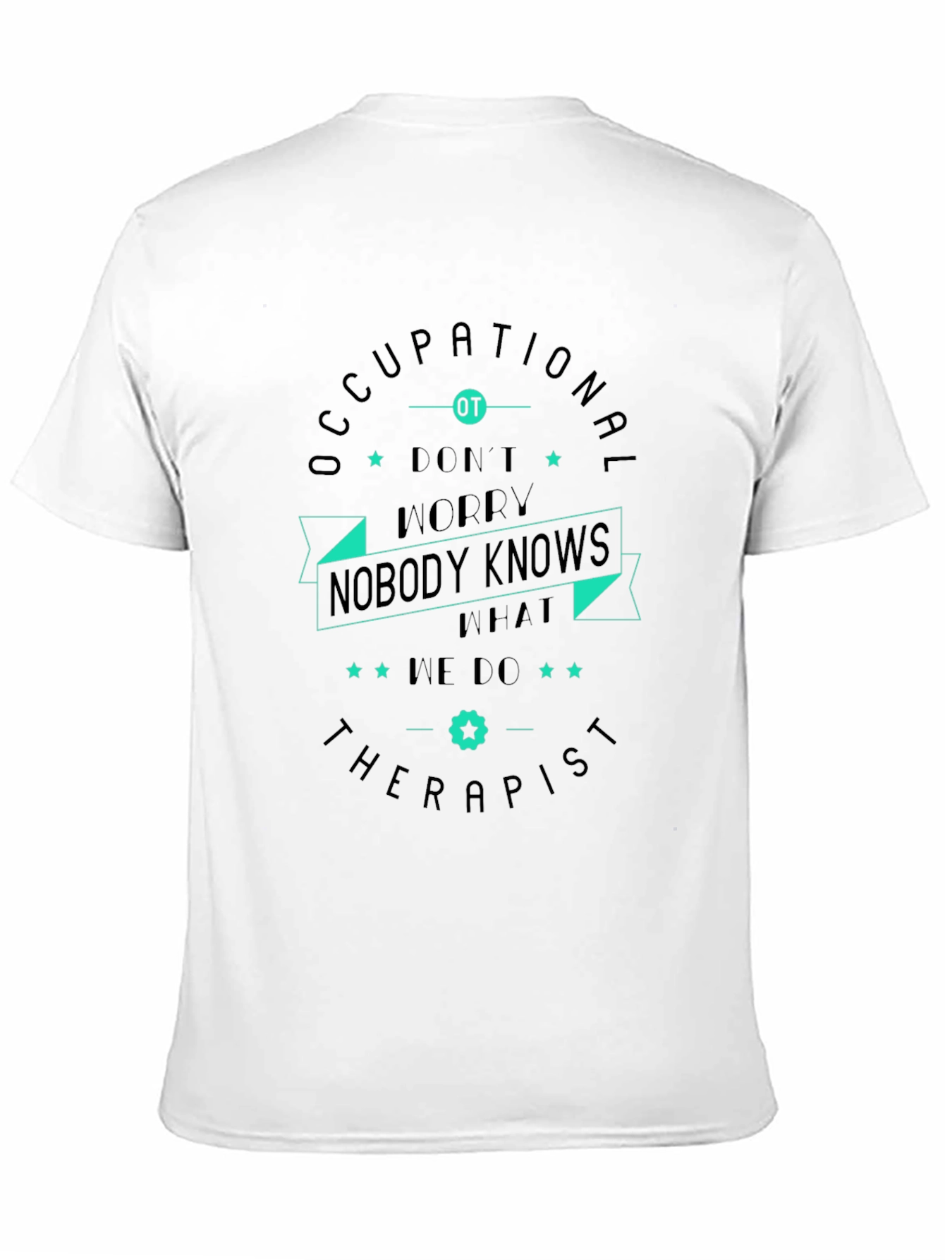 Camiseta Negra con Diseño de Terapeuta Ocupacional