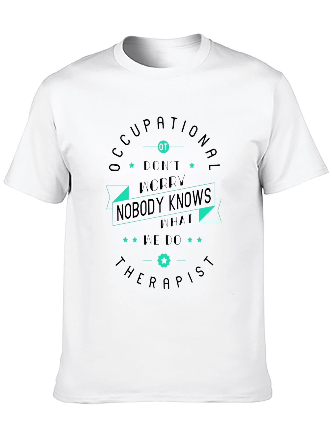 Camiseta Negra con Diseño de Terapeuta Ocupacional