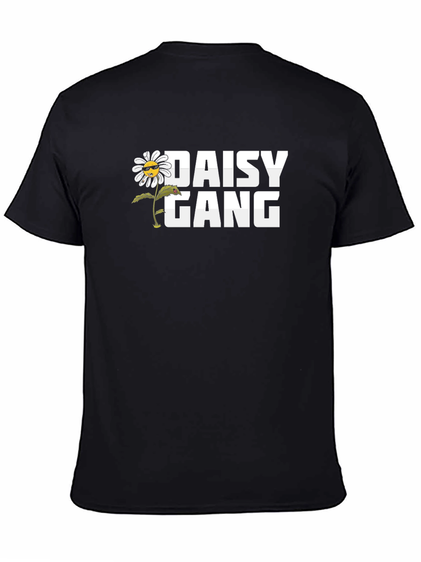 Camiseta Negra Daisy Gang - Estilo Urbano