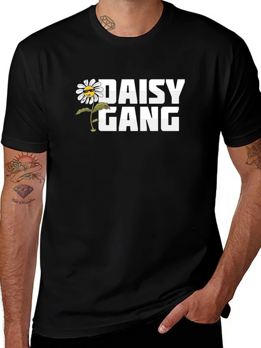 Camiseta Negra Daisy Gang - Estilo Urbano
