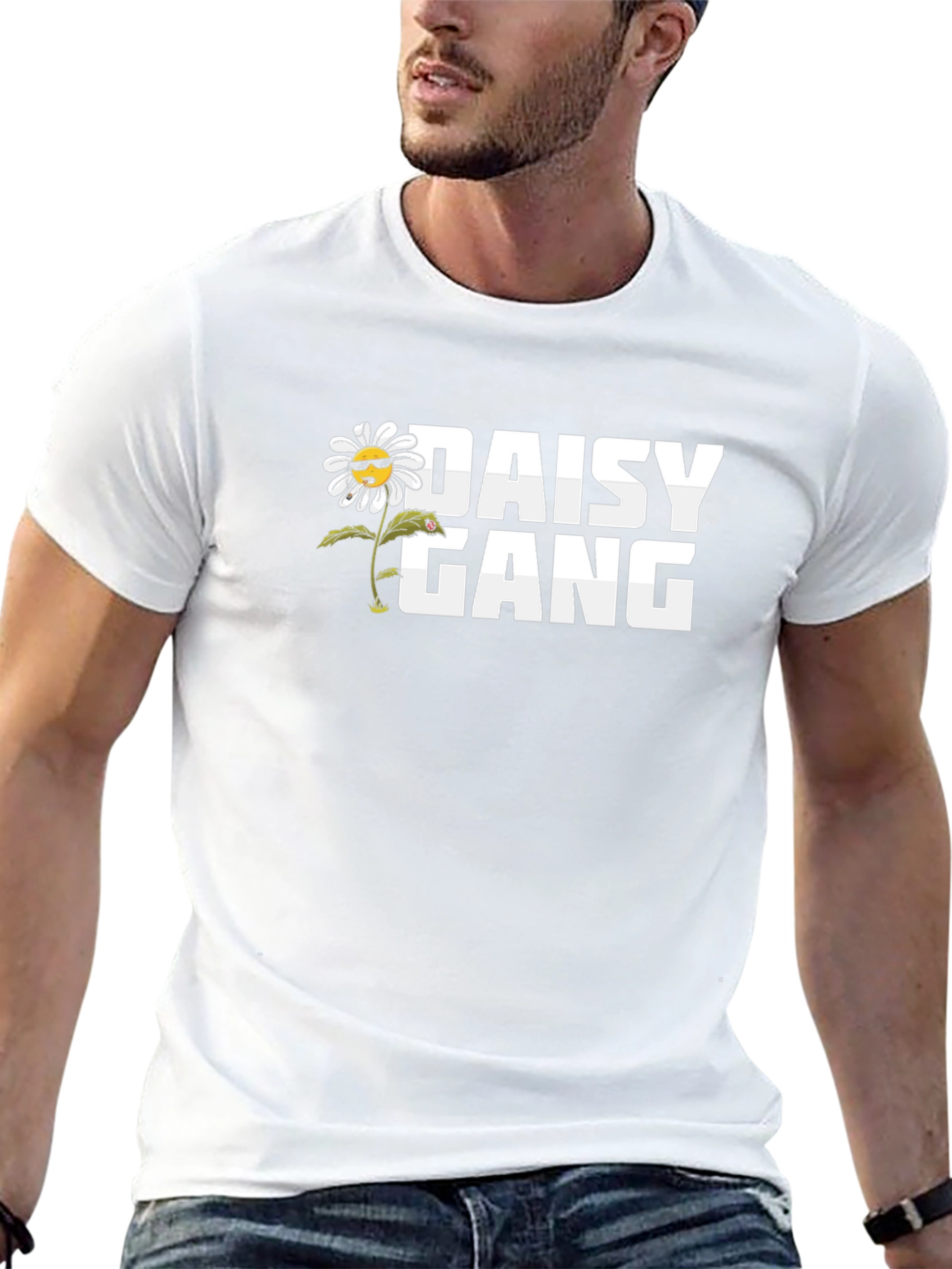 Camiseta Negra Daisy Gang - Estilo Urbano