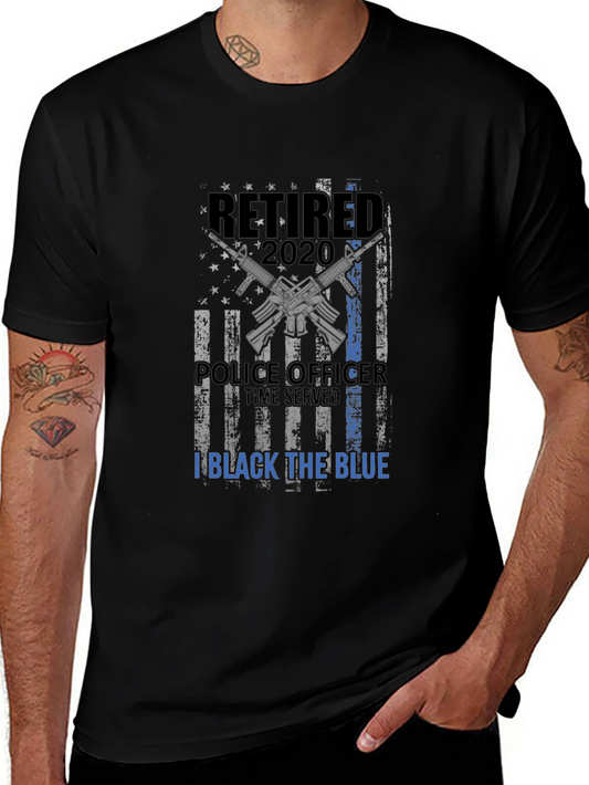 Camiseta Hombre Retirado Policía 2020