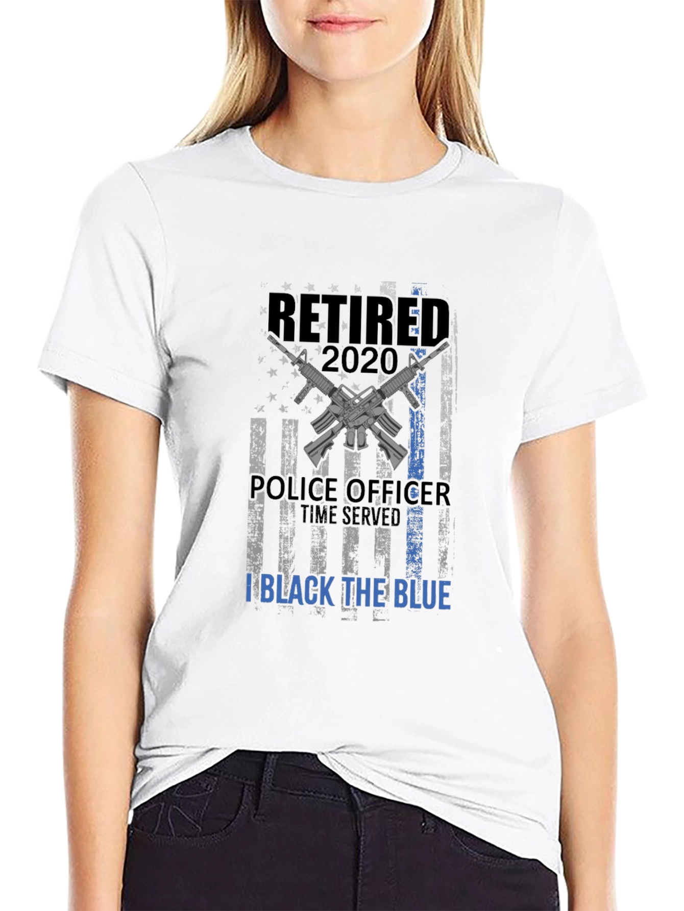 Camiseta Hombre Retirado Policía 2020