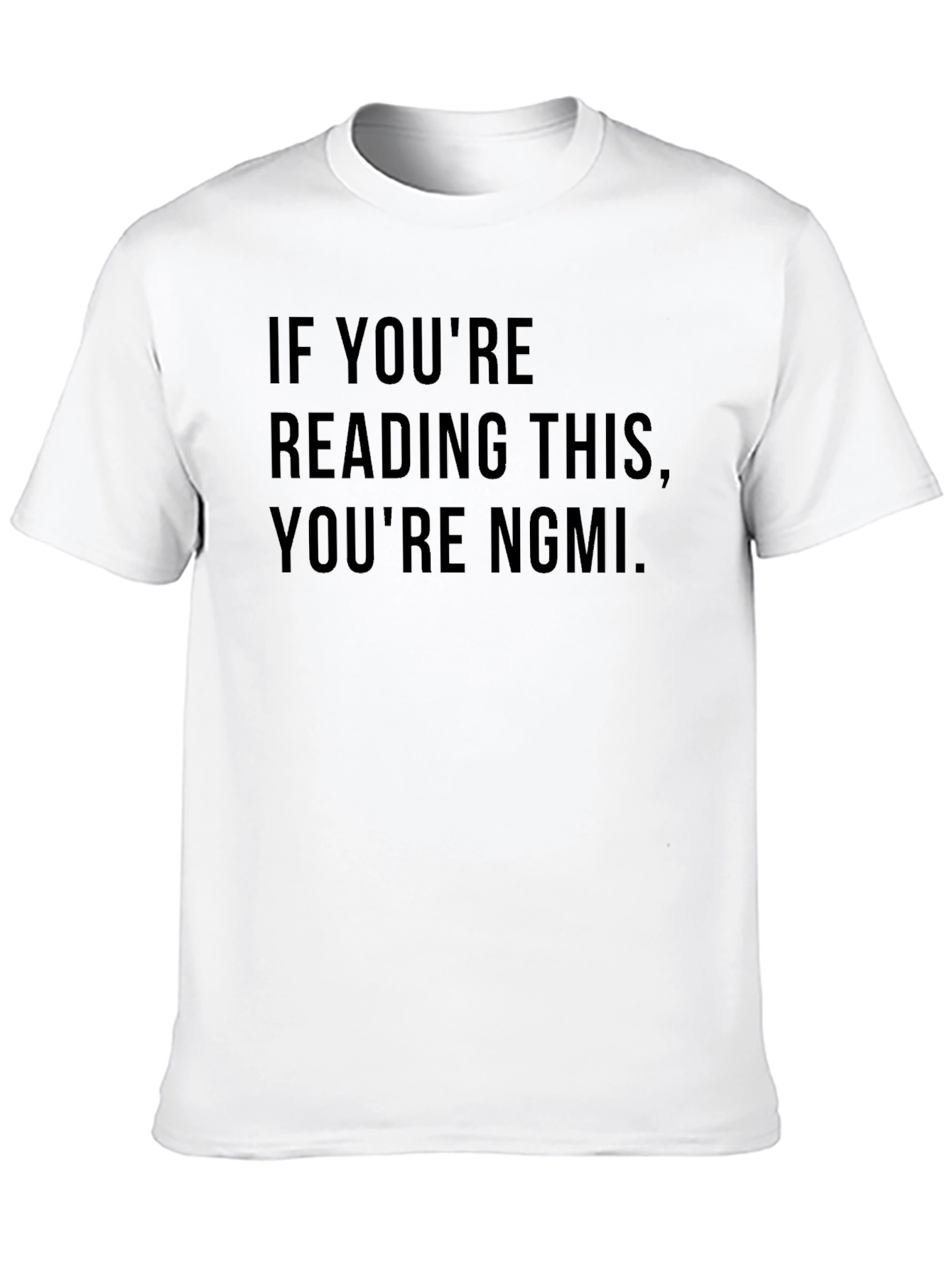 Camiseta Negra con Mensaje NGMI