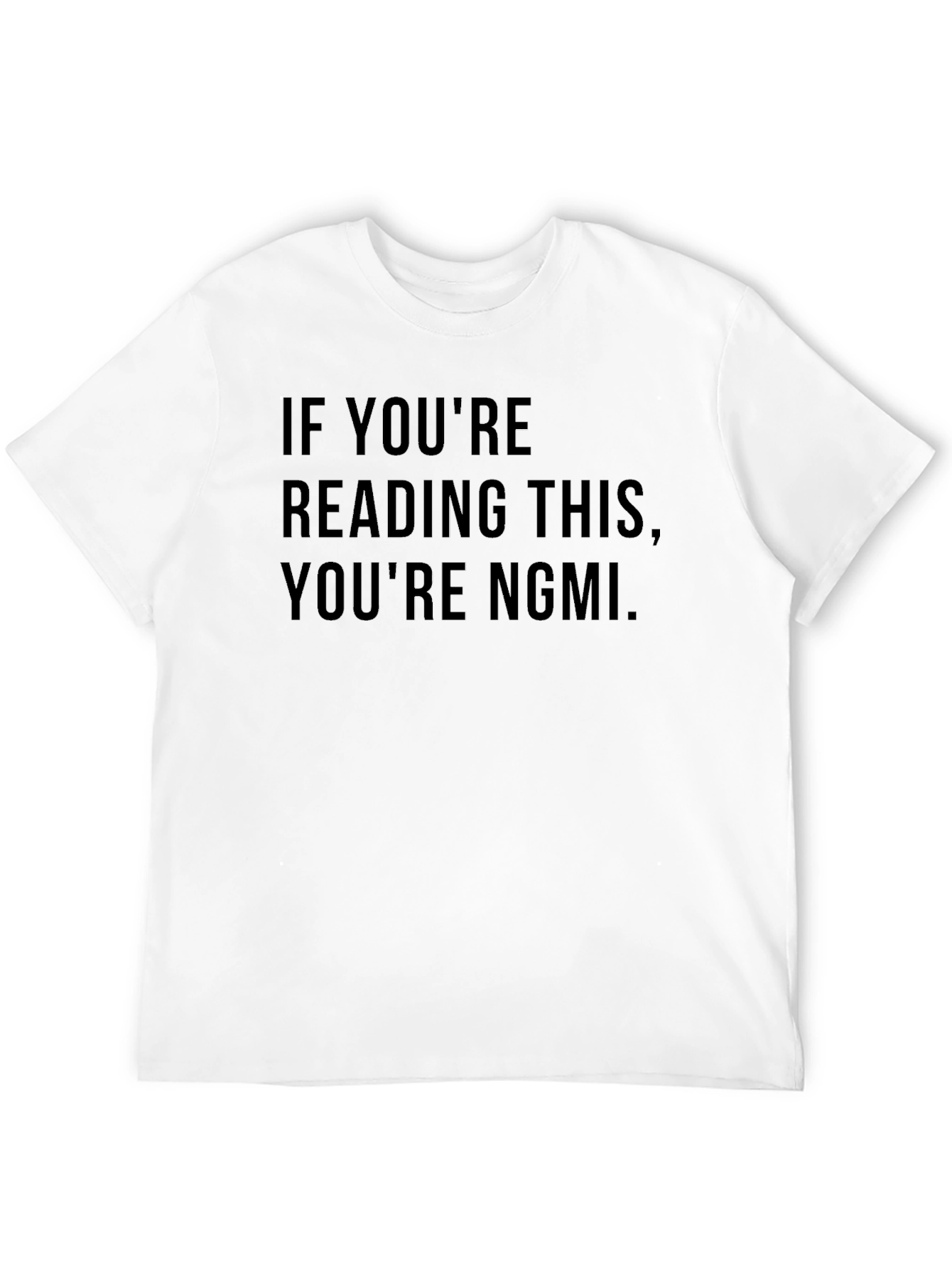 Camiseta Negra con Mensaje NGMI