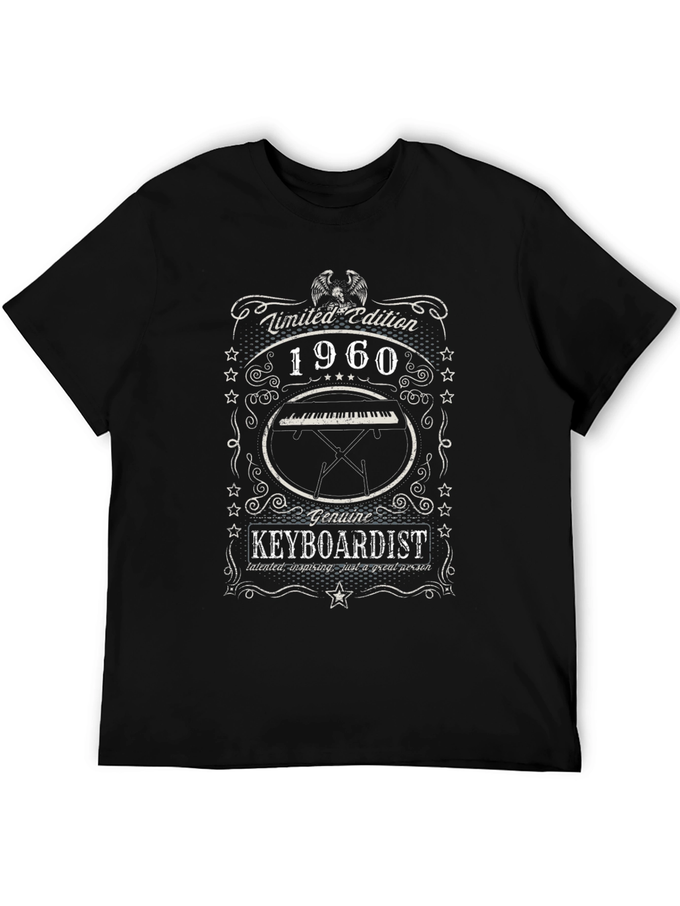 Camiseta Negra Edición Limitada Tecladista 1960