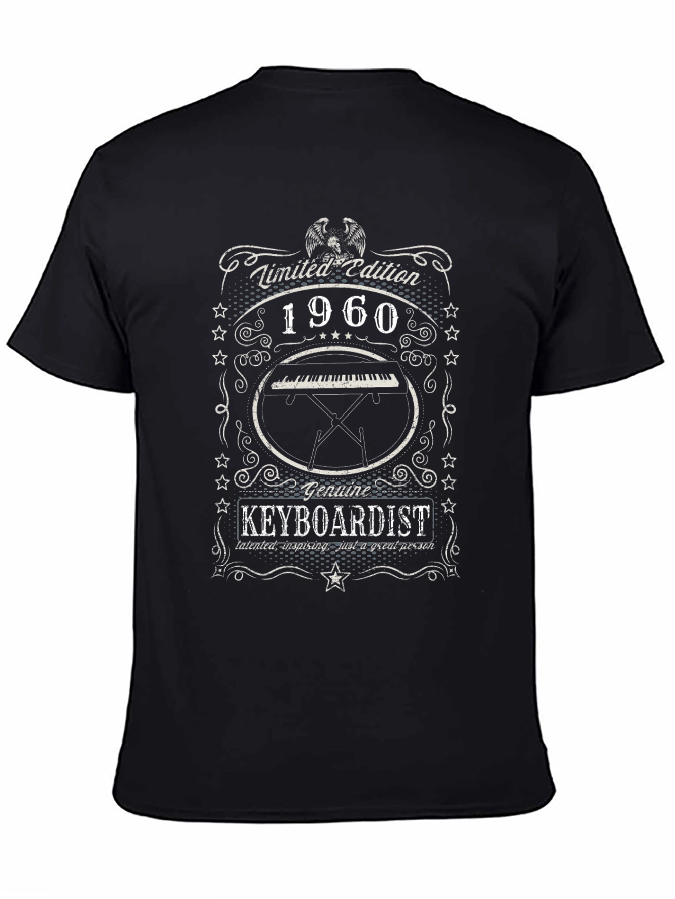Camiseta Negra Edición Limitada Tecladista 1960