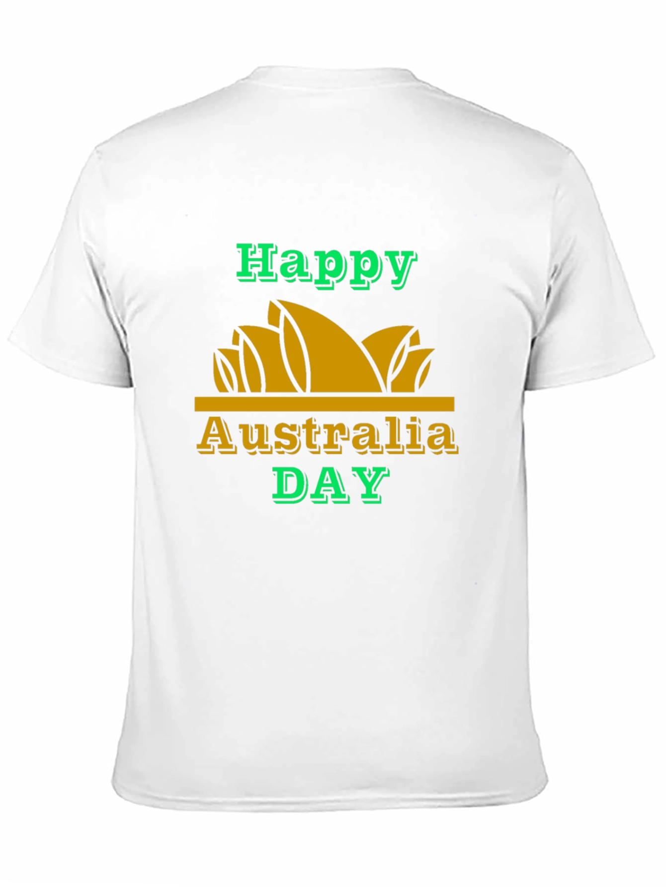 Camiseta Negra Feliz Día de Australia