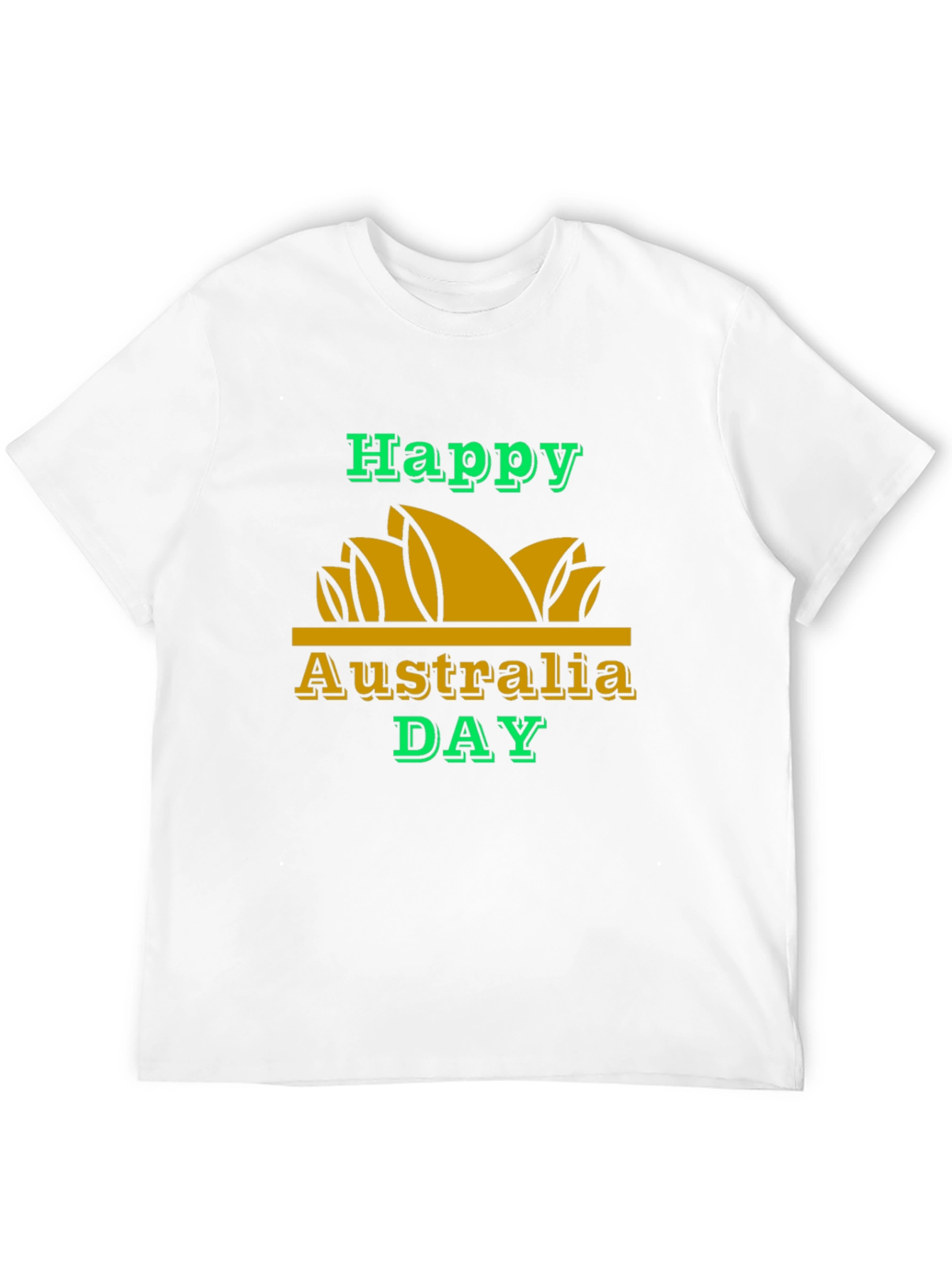 Camiseta Negra Feliz Día de Australia