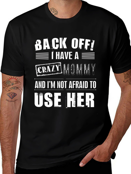 Camiseta Negra con Mensaje Divertido para Mamás