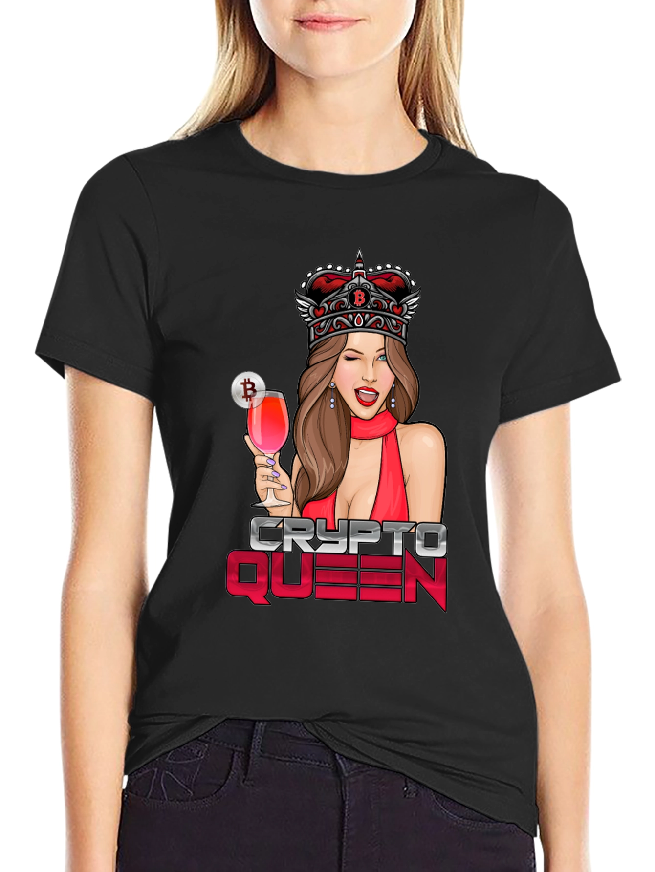 Camiseta Crypto Queen Bitcoin para hombre
