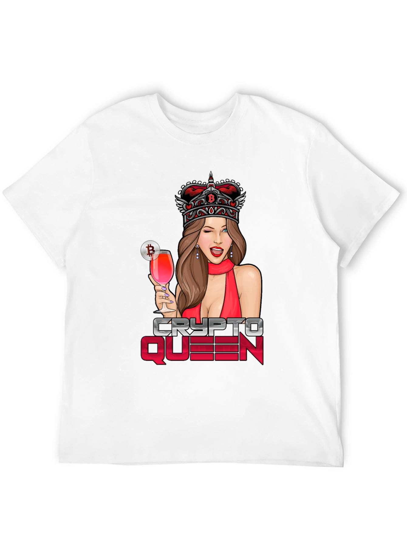 Camiseta Crypto Queen Bitcoin para hombre