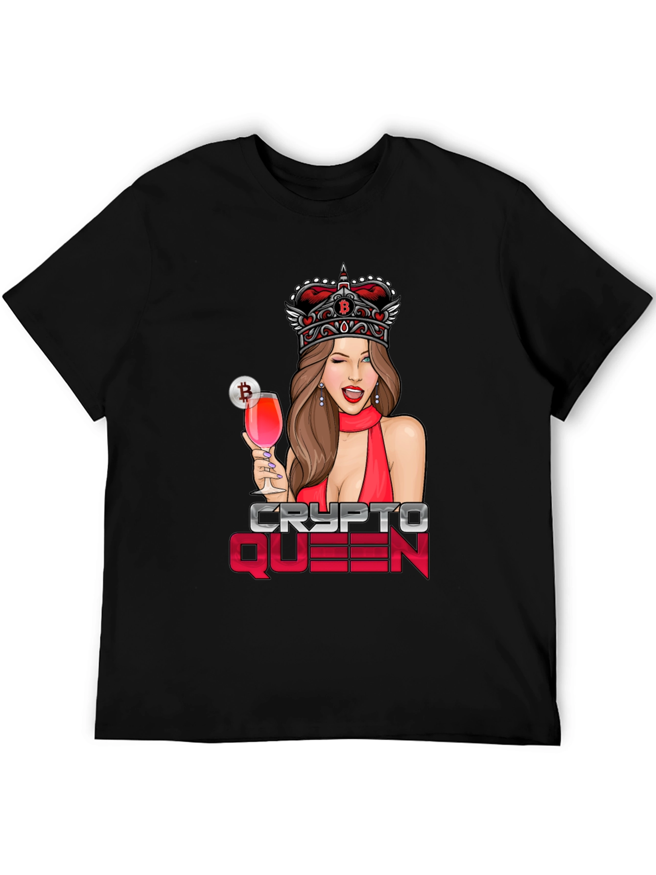 Camiseta Crypto Queen Bitcoin para hombre
